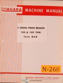 Niagara-Niagara 120 & 150Ton, N Series Press Brake, Instructions and Parts Manual 1963-120-120 Ton-150-150 Ton-N-Series N-01
